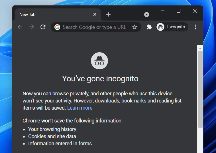 open linkedin with incognito