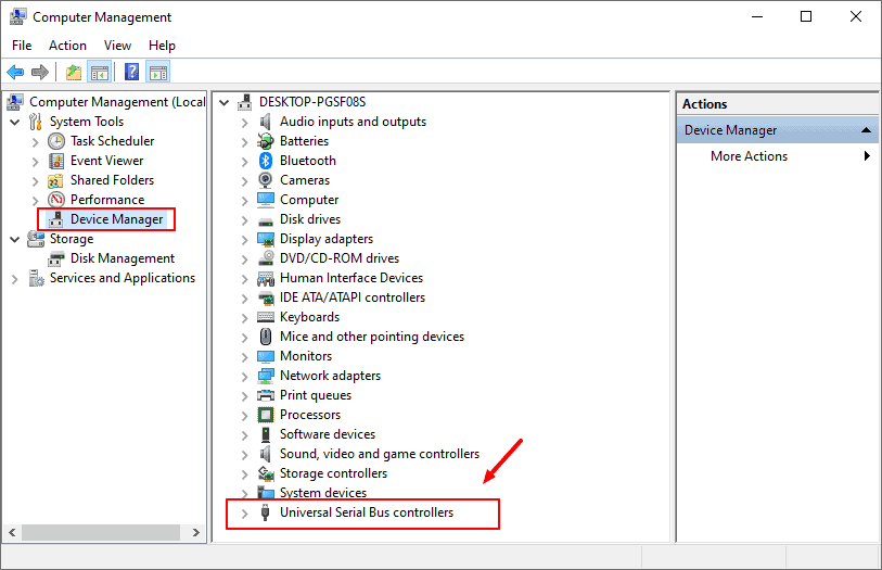 disable usb ports in windows 10